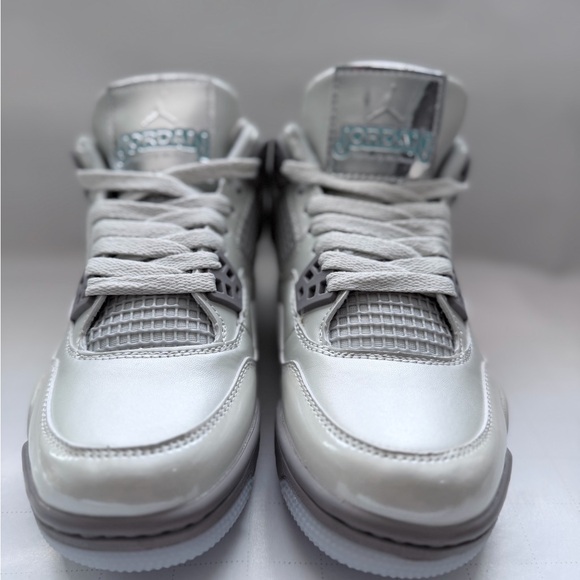 Jordan Light Gray and White Sneakers - Picture 2 of 6